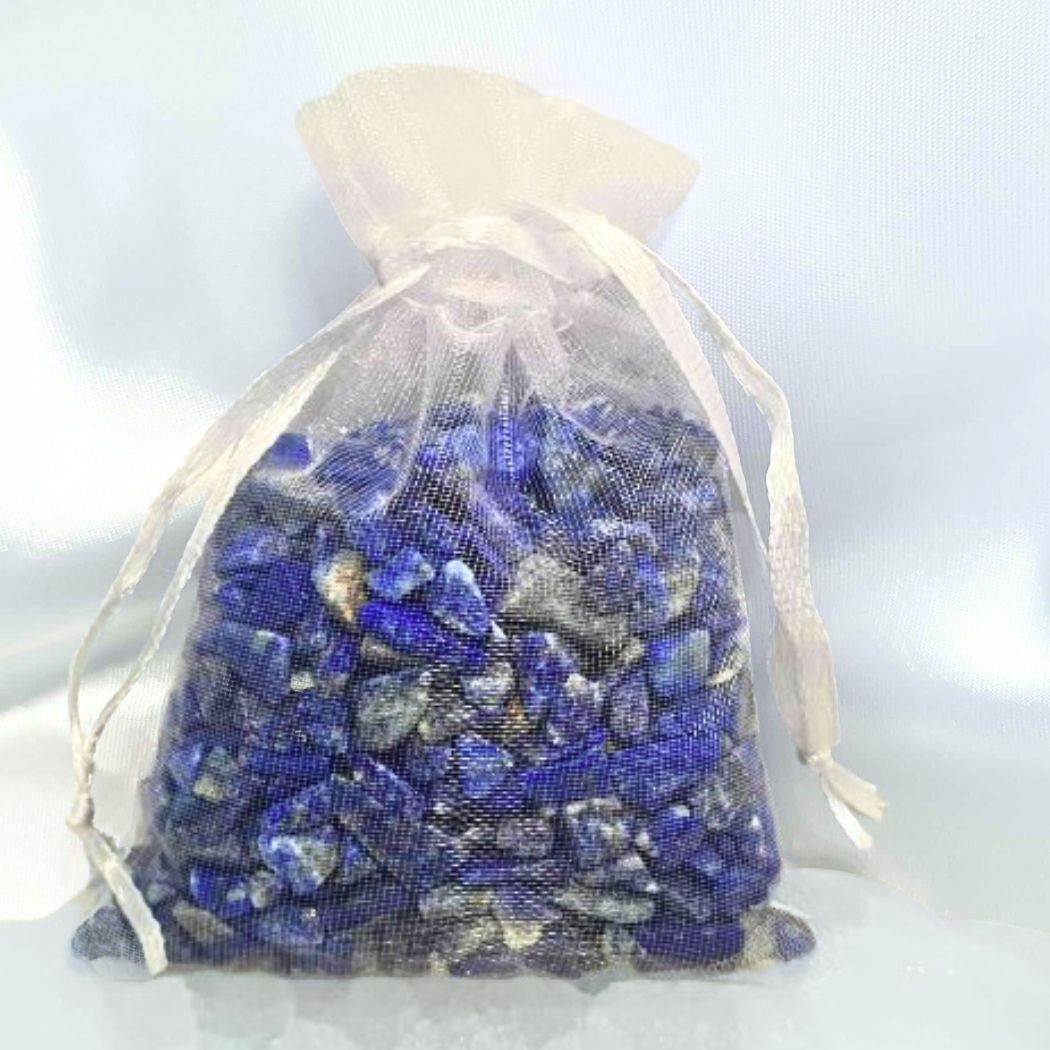 Lapis Lazuli Crystal Chips - In Organza Bag