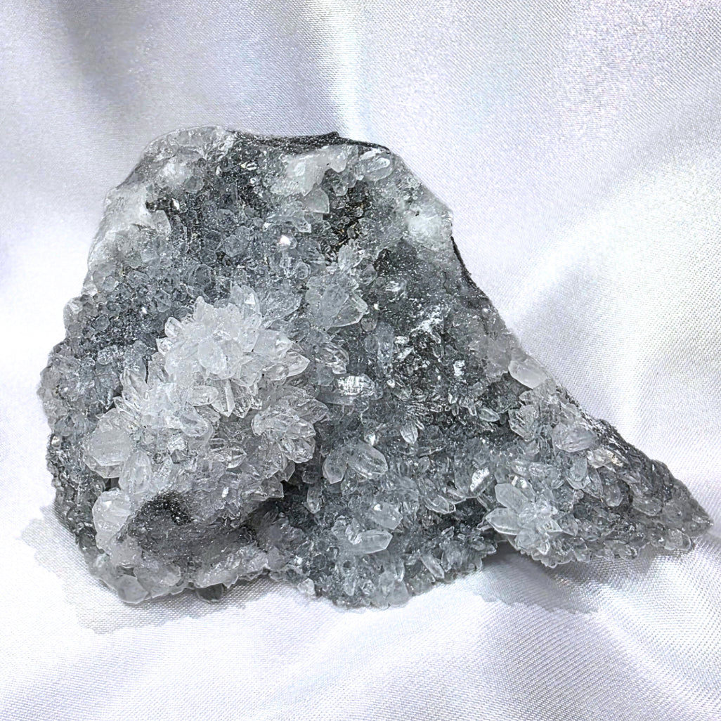 Druzy Calcite & Quartz Crystal Cluster