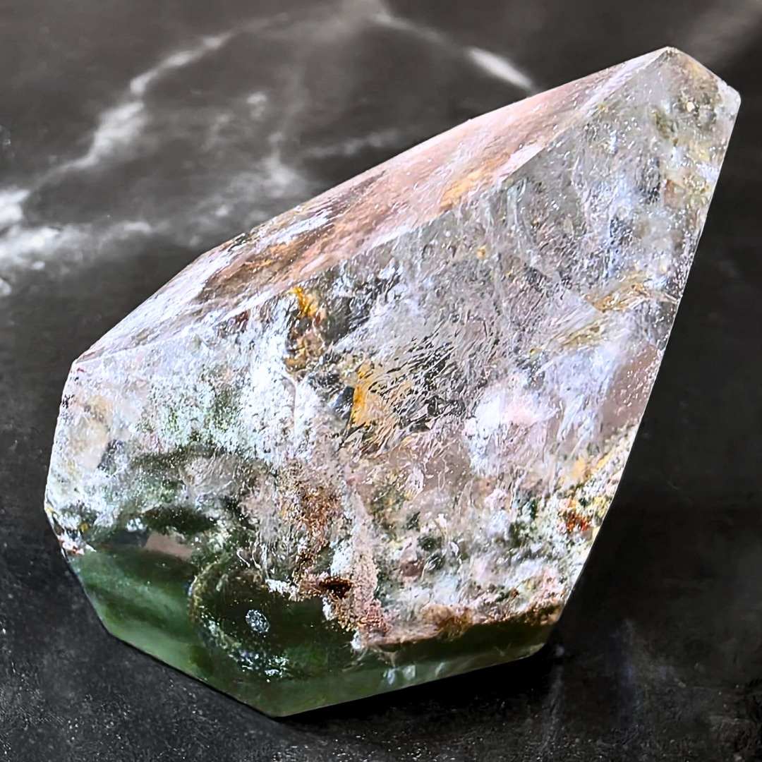 High Grade Garden Quartz (Lodolite) Crystal with Chlorite Freeform