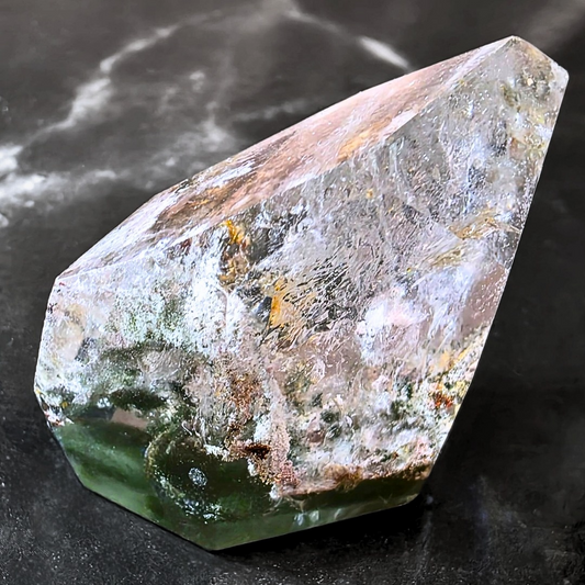 High Grade Garden Quartz (Lodolite) Crystal with Chlorite Freeform