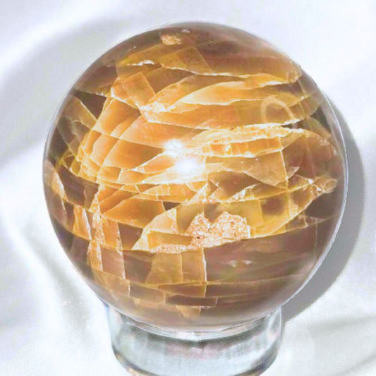 Peach Moonstone Sphere