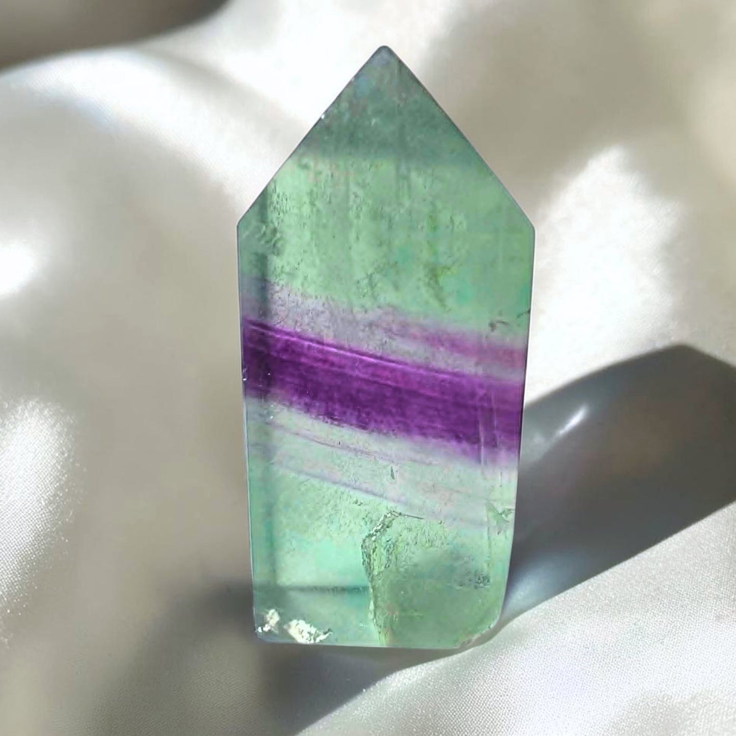 Rainbow Fluorite Crystal Tower with High Clarity