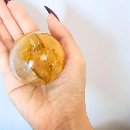 Golden Healer (Hematoid Quartz) Sphere with Rainbows