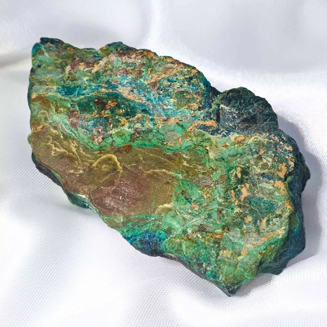 Quantum Quattro (Chrysocolla, Dioptase, Malachite & Shattuckite) Specimen, 137g