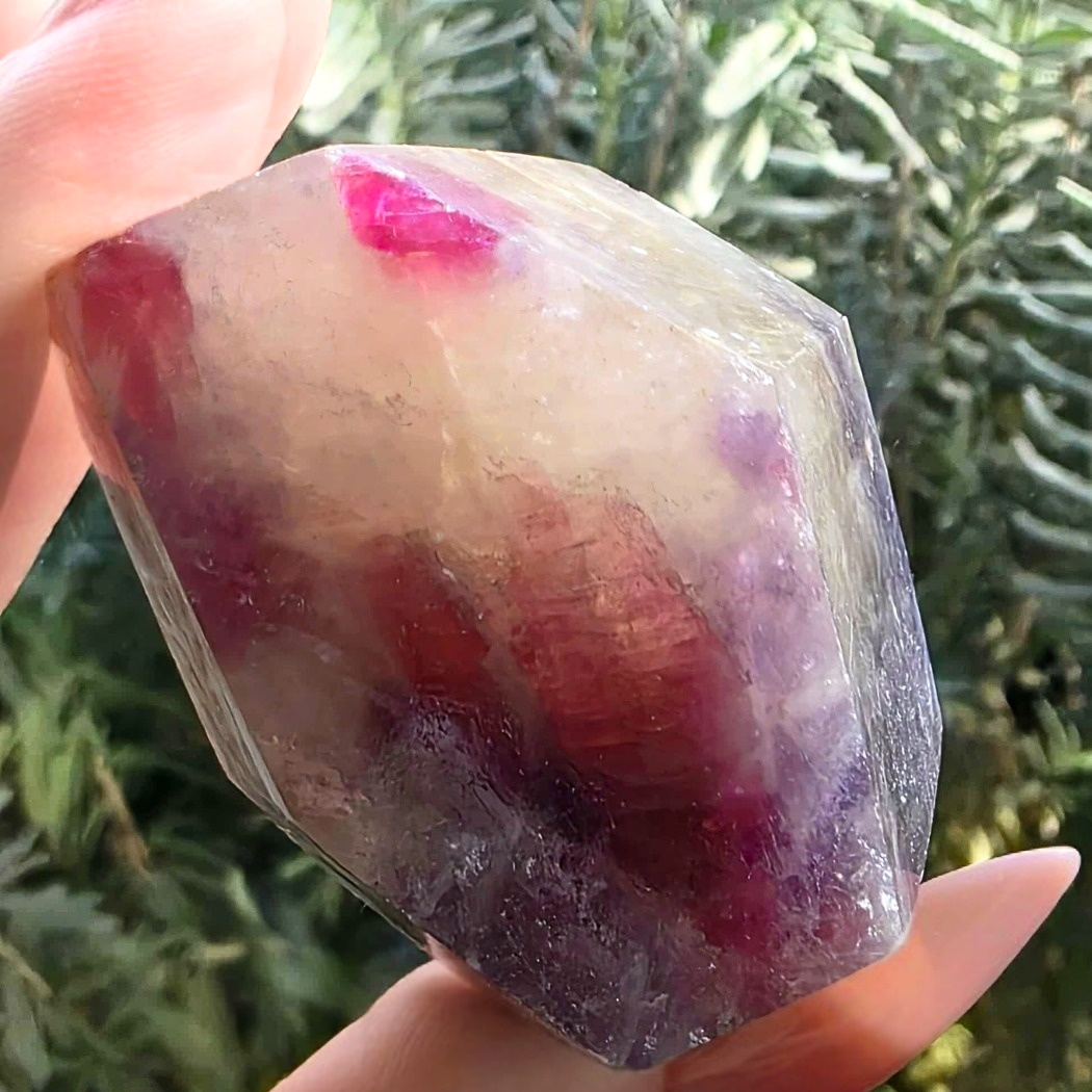 Unicorn Stone (Smoky Quartz, Lepido, Pink Tourm, Clev) Free Form