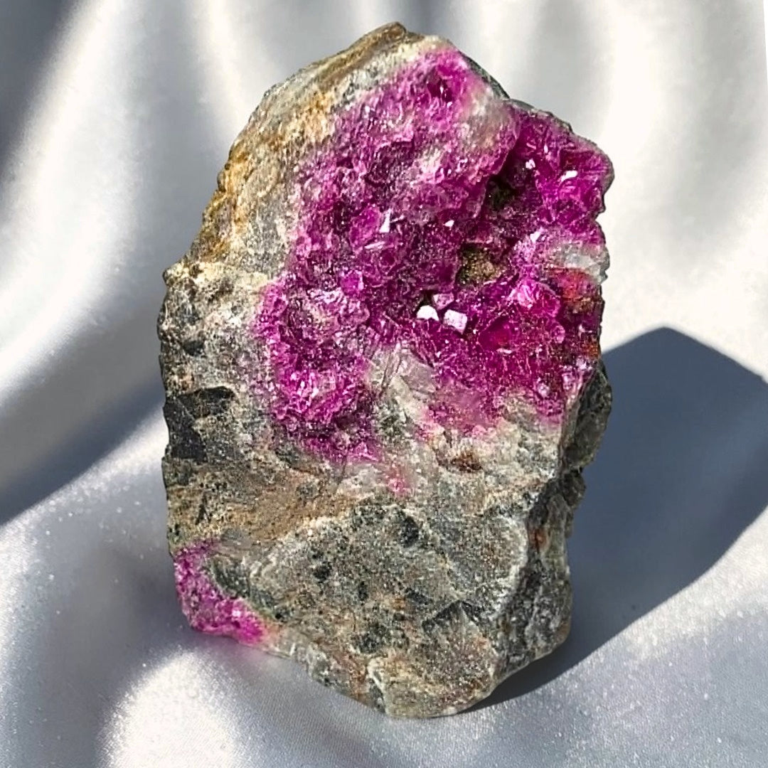 Natural Cobaltoan Calcite with Dolomite Crystal Cluster | DR Congo
