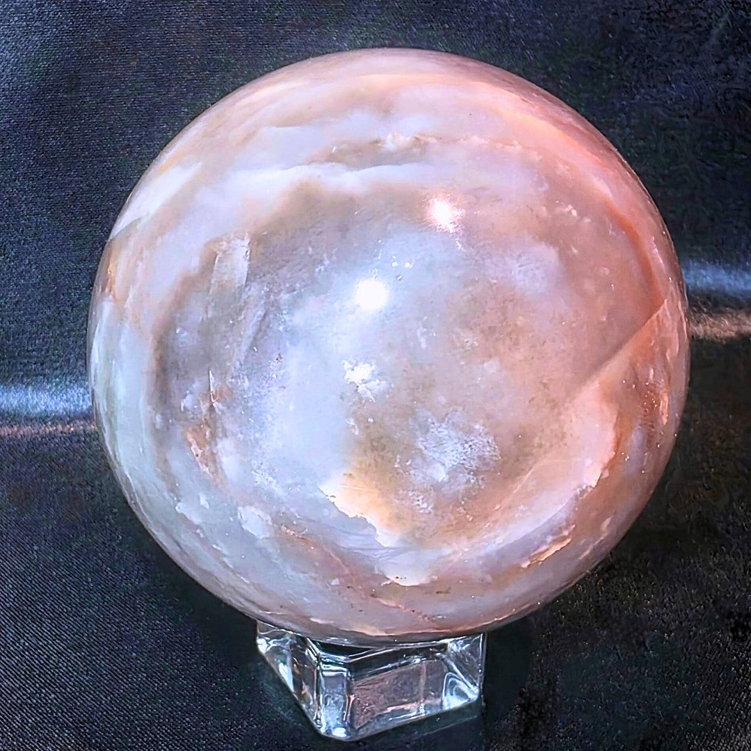 Large Rare Purple Aventurine (with Aventurine & Hematite) Crystal Sphere - 492g