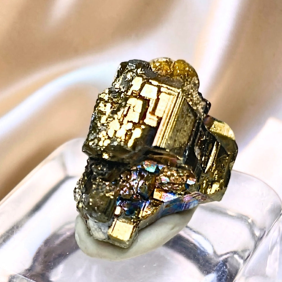 Rare Iridescent Pyrite Cluster - Veracruz, Mexico