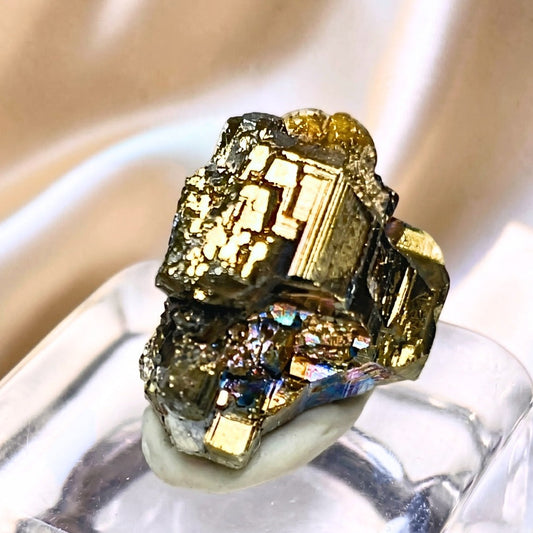 Rare Iridescent Pyrite Cluster - Veracruz, Mexico
