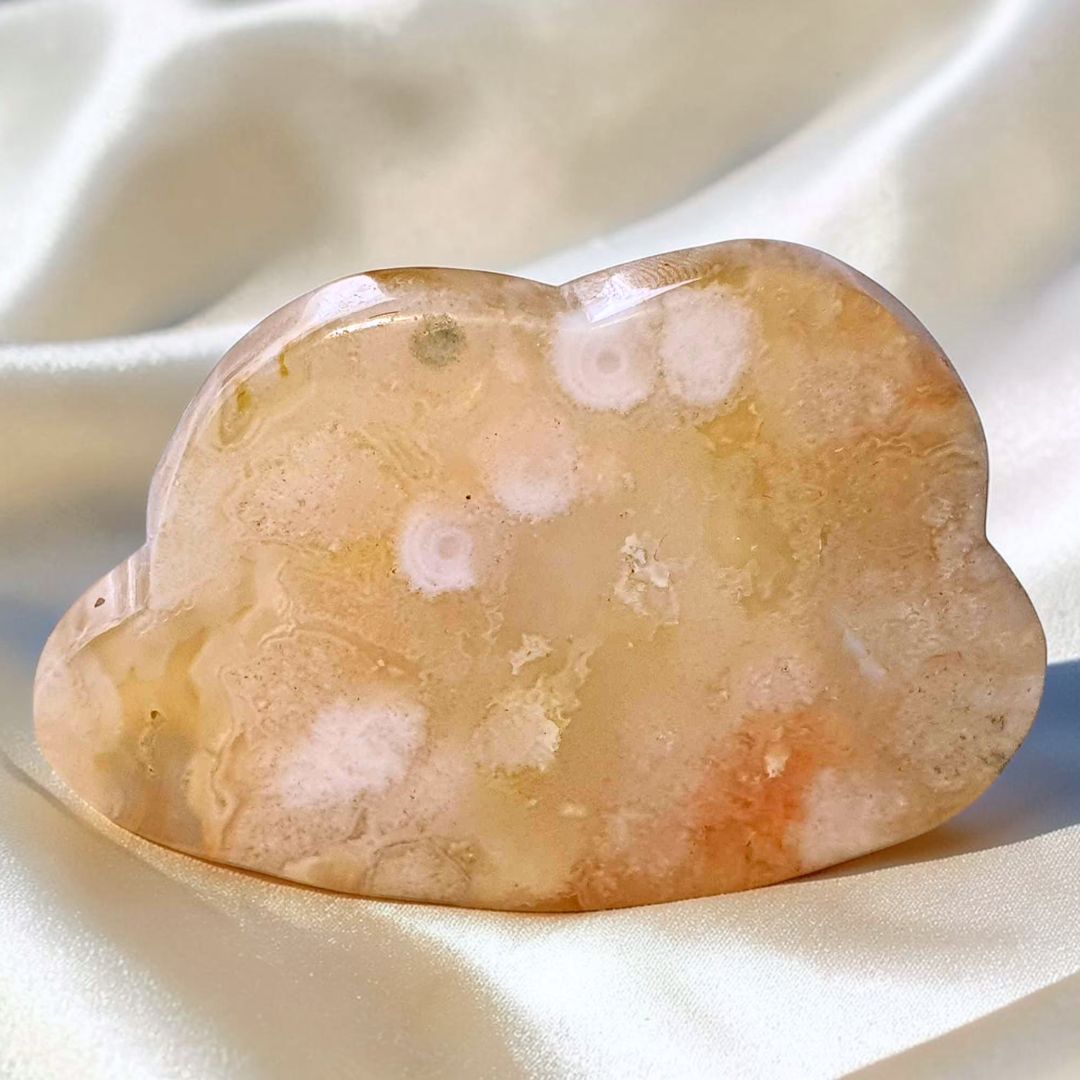 Flower Agate Cloud Carving | Madagascar Crystal Cloud