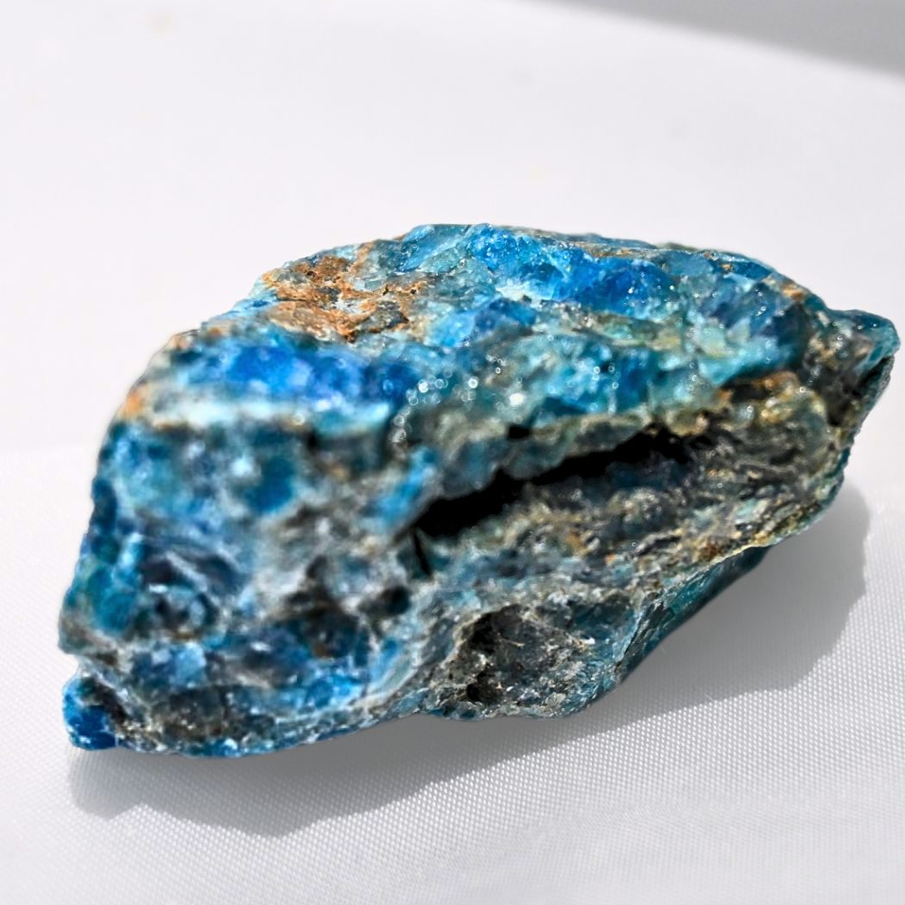 Natural Blue Apatite & Smoky Quartz Raw