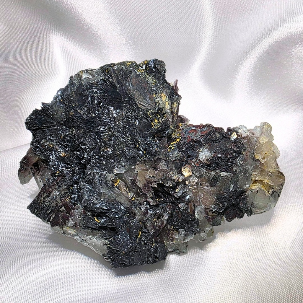 Specularite Quartz Crystal Cluster - 208g