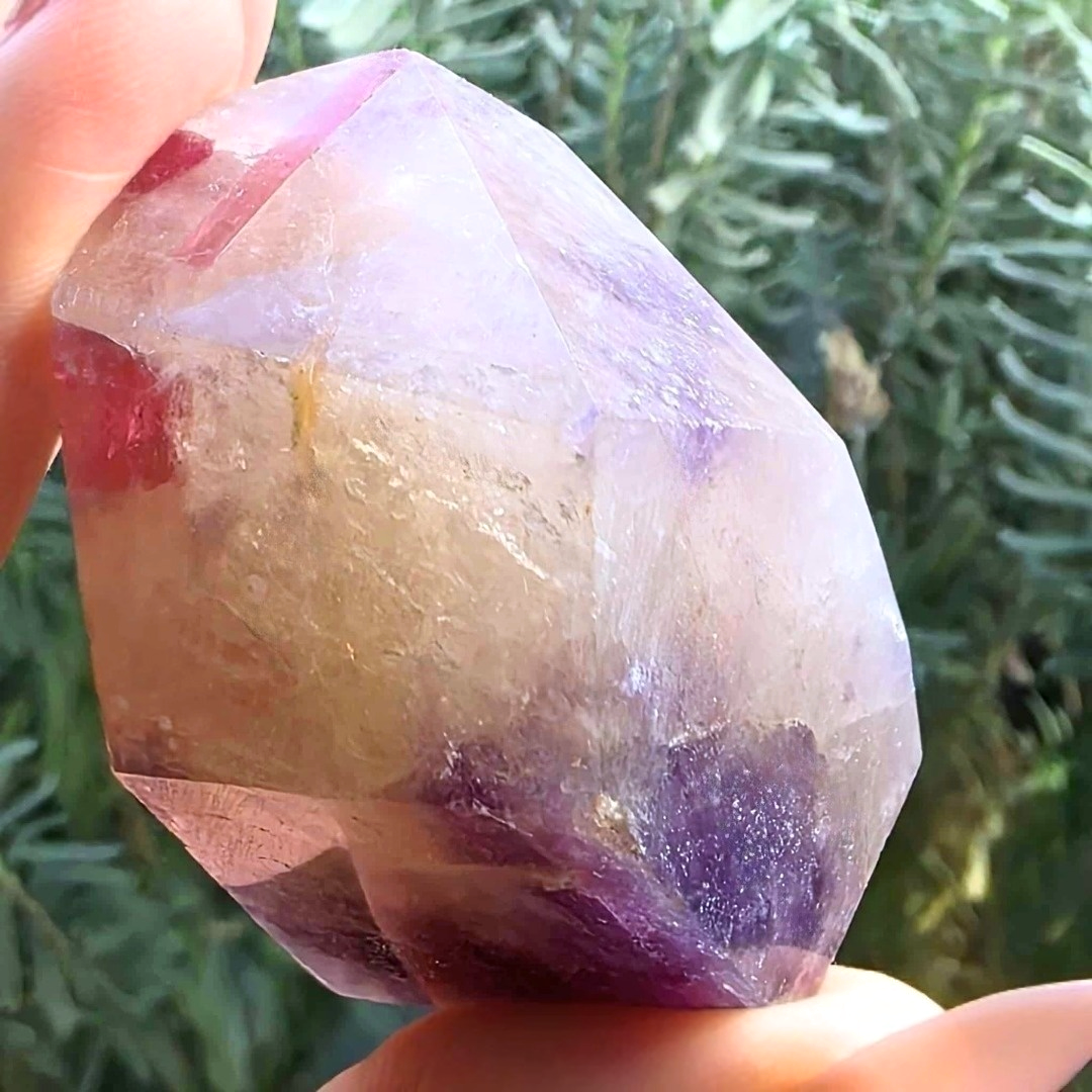 Unicorn Stone (Smoky Quartz, Lepido, Pink Tourm, Clev) Free Form