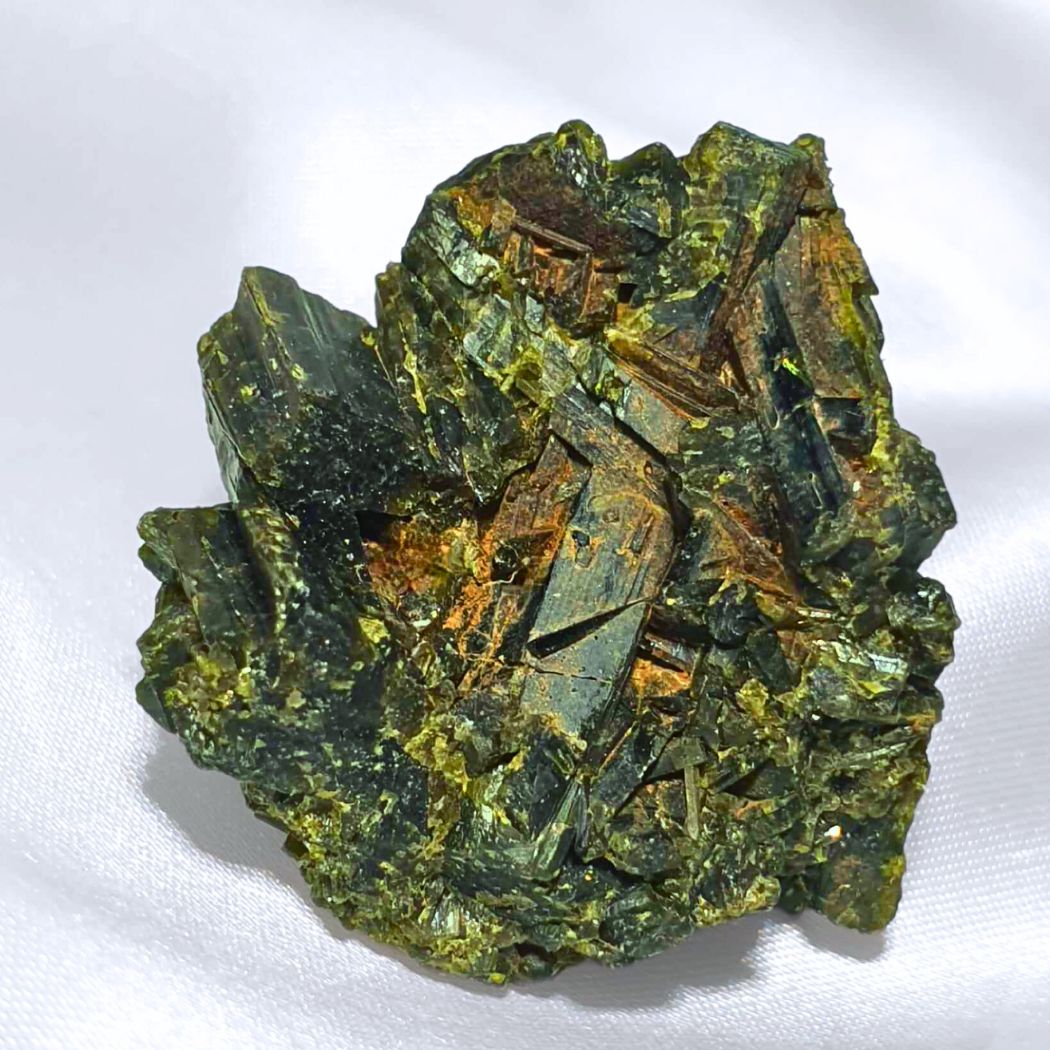 Green Epidote Crystal Specimen