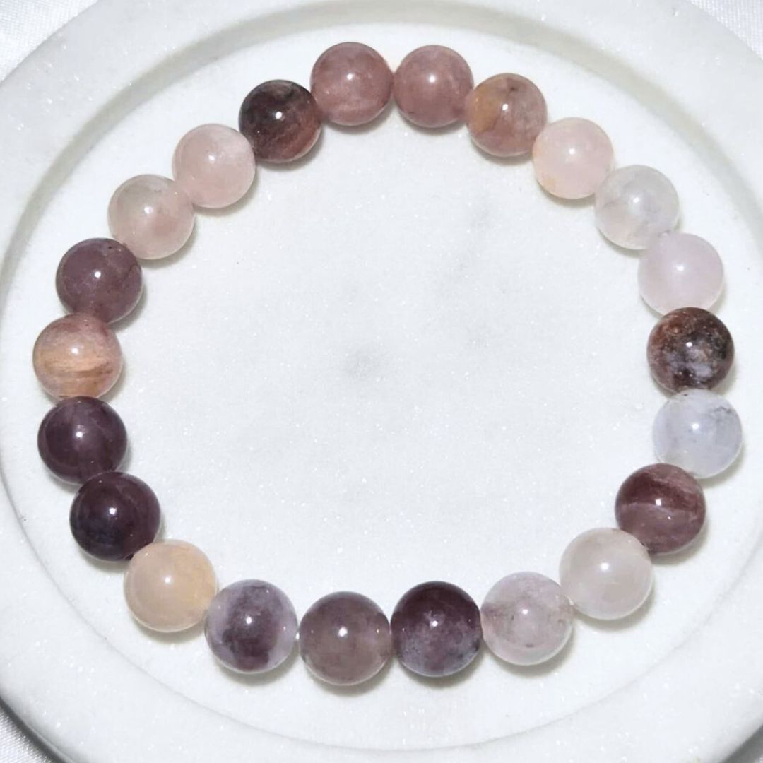 High Grade Purple Aventurine Crystal 8mm Bead Bracelet