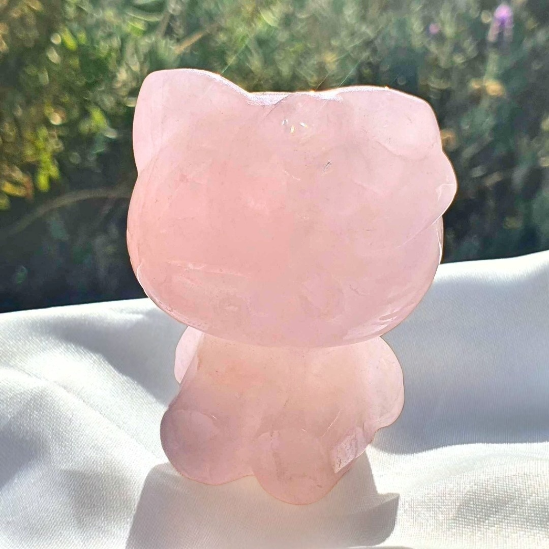 Rose Quartz Kitty Free Form