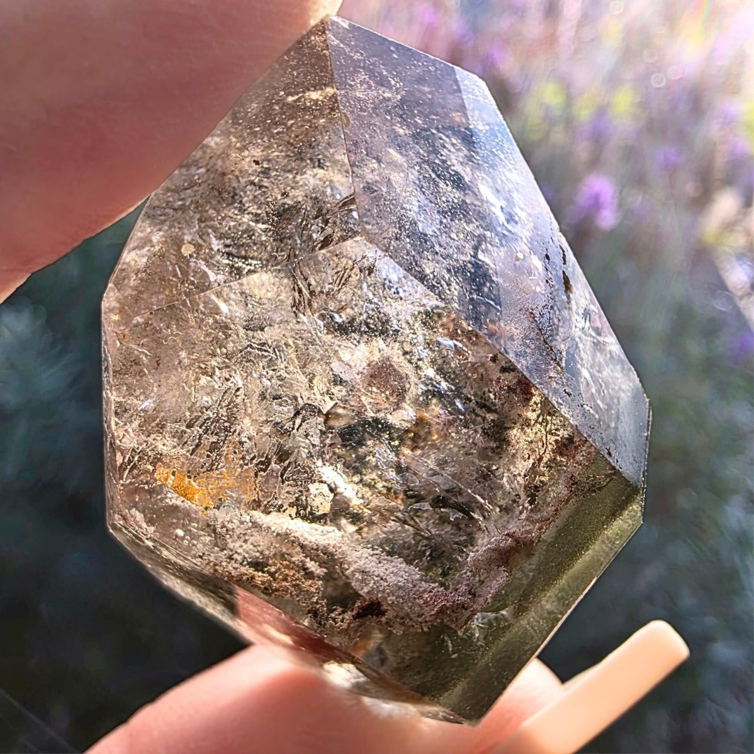 Garden Quartz (Lodolite) with Chlorite Freeform Crystal