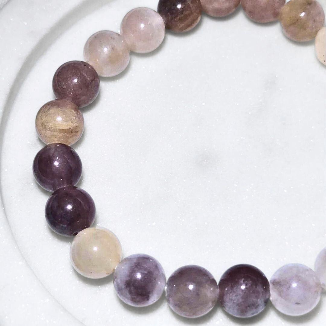 High Grade Purple Aventurine Crystal 8mm Bead Bracelet