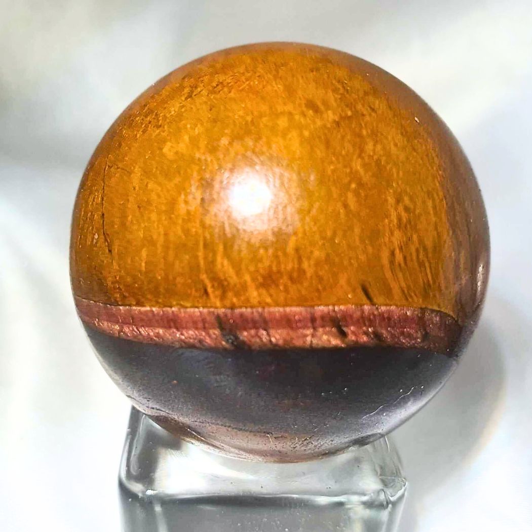 Rare Tiger Iron (Hematite/Magnetite, Red Jasper, Tiger Eye) Sphere - Western Australia