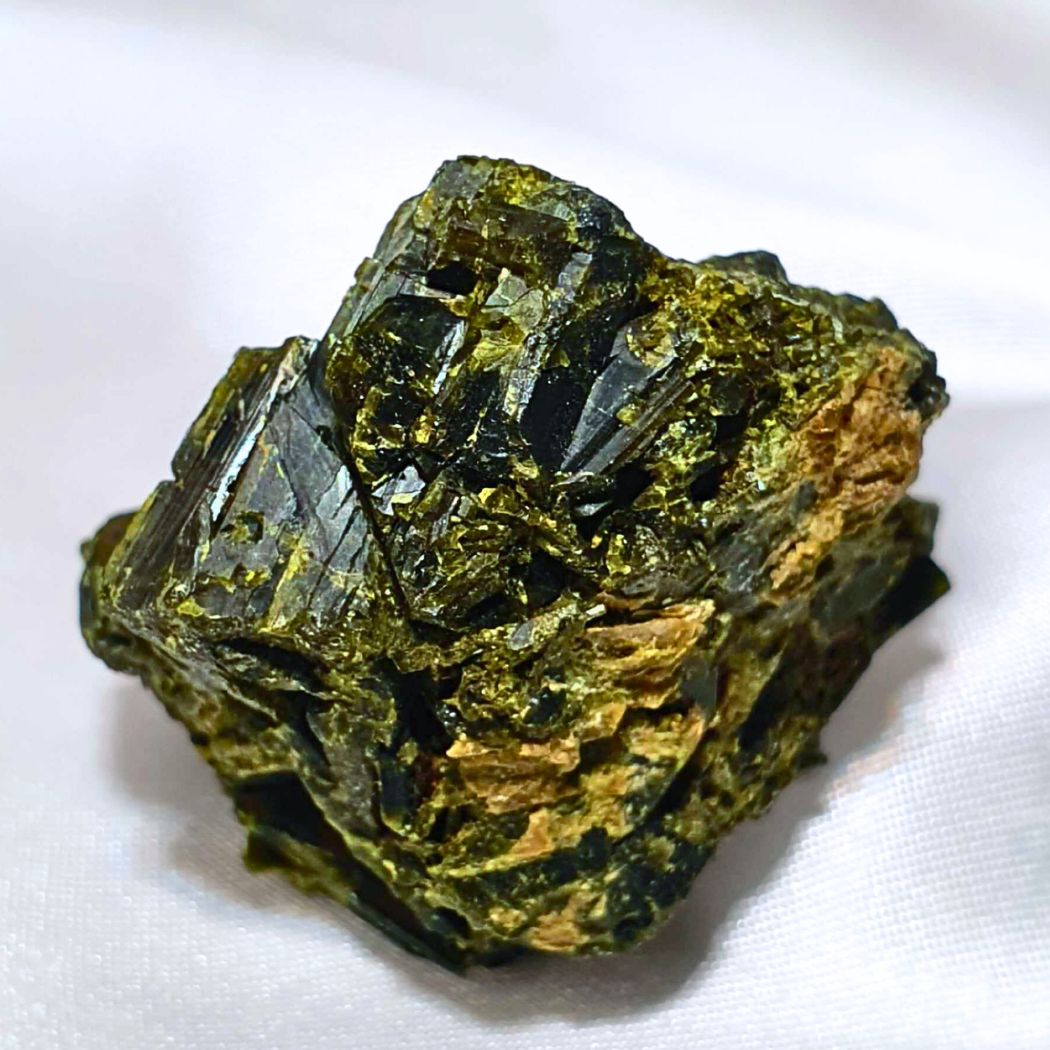 Green Epidote Crystal Specimen