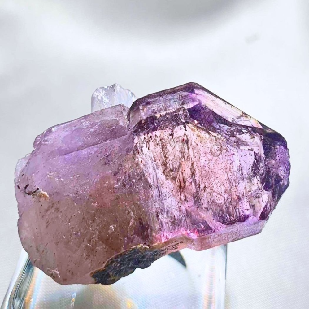 Shangaan Smoky Amethyst with Enhydro Bubbles