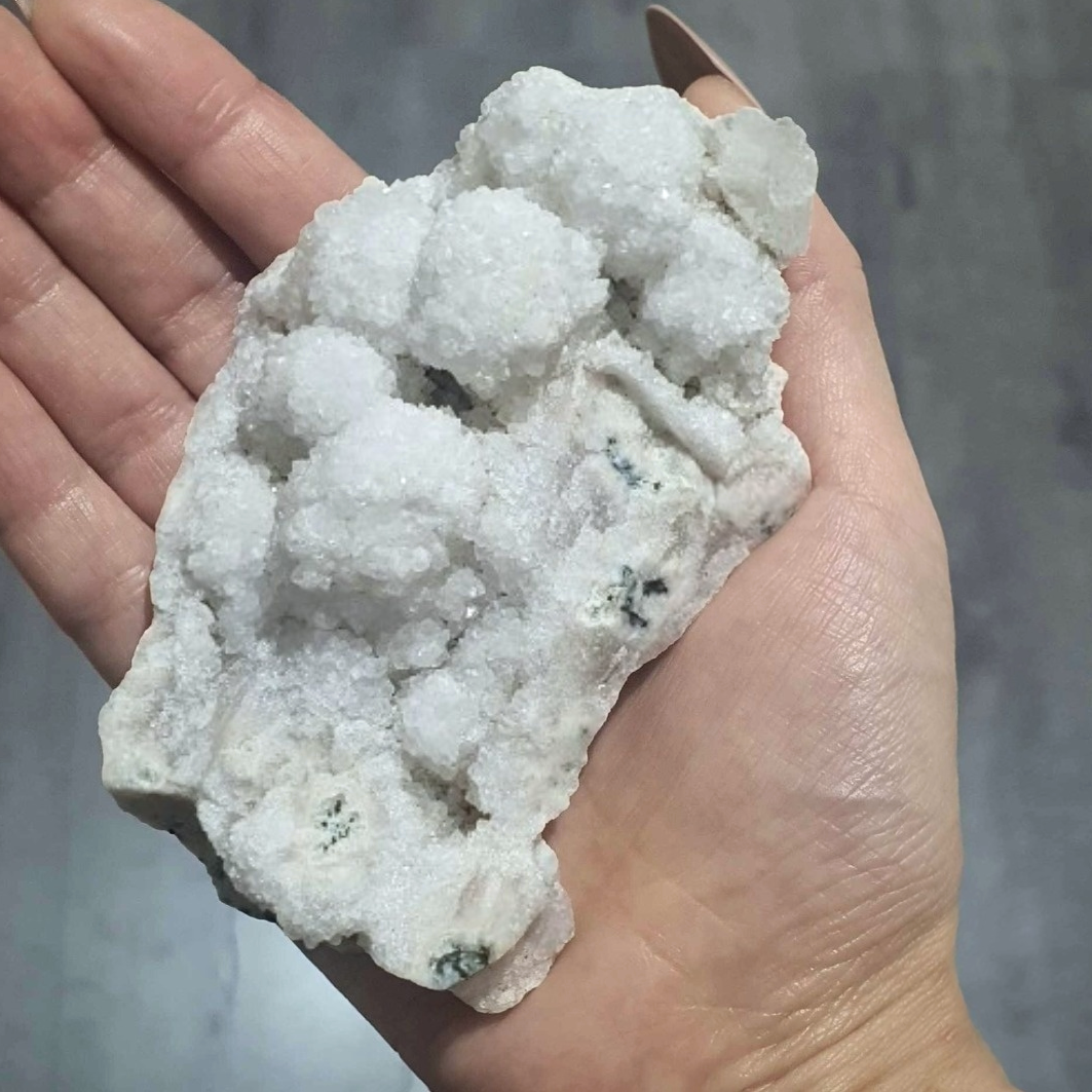 Botryoidal Sparkling White Quartz & Apophyllite Cluster