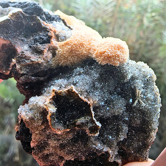 Thomsonite with Druzy Chalcedony Cluster Specimen
