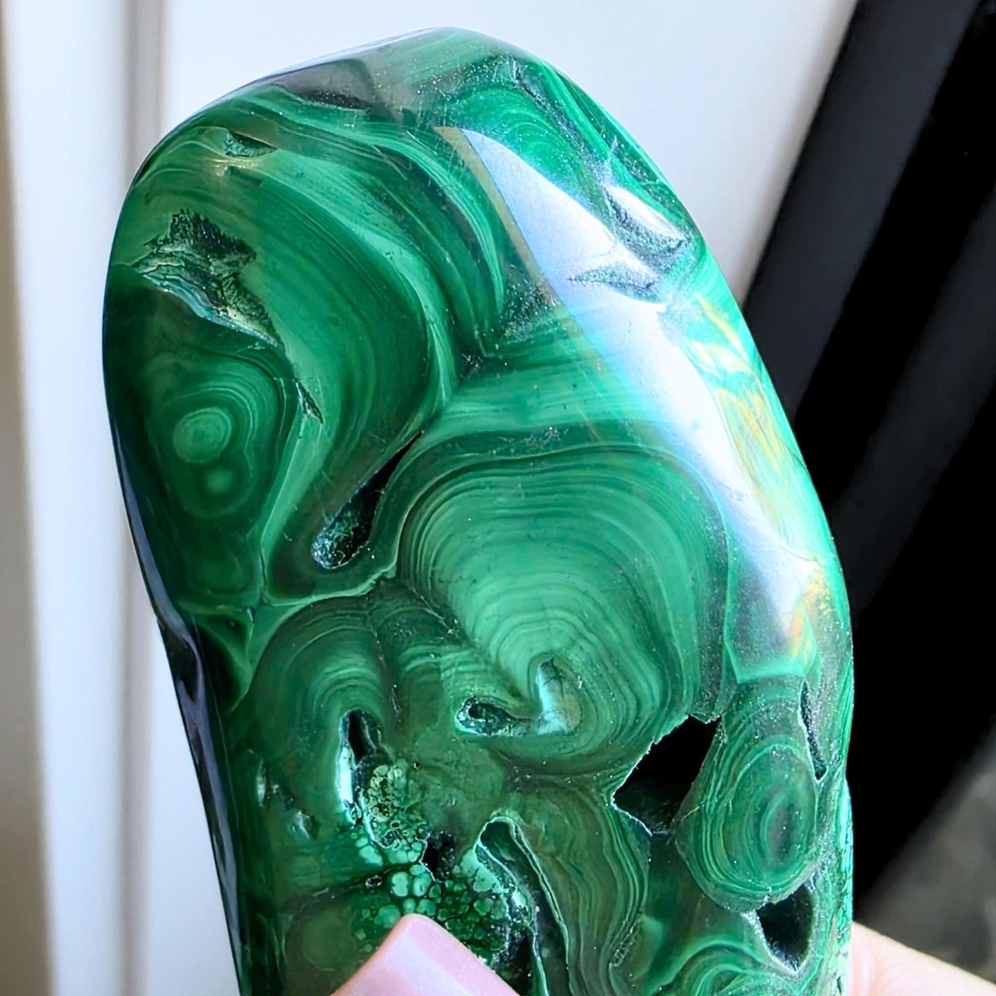 Congo Banded Malachite Freeform – 128g Display Specimen