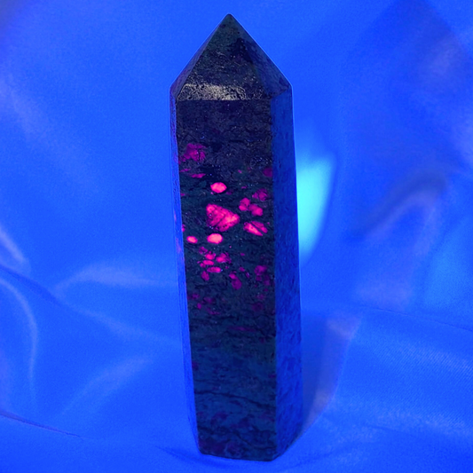 Natural Ruby in Fuchsite Tower Point - 9.8cm