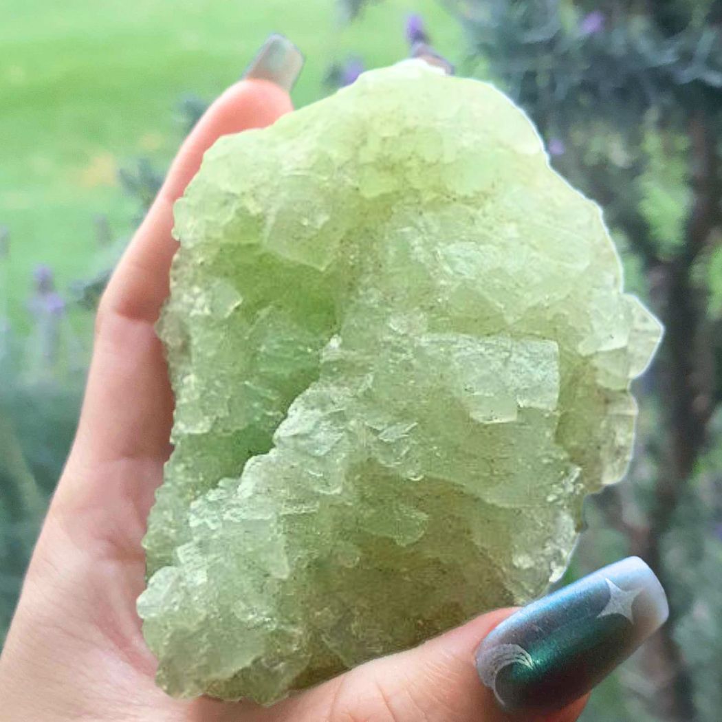 Green Cubic Halite Cluster