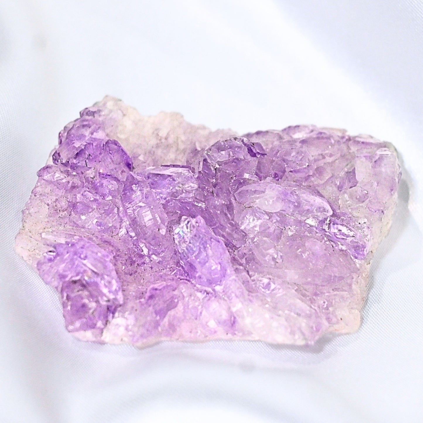 Genuine Lavender Flower Amethyst Cluster