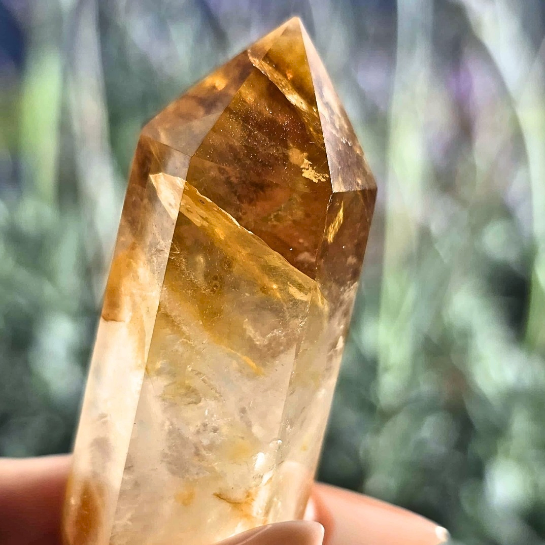 Golden Healer (Hematoid Quartz) Tower with Rainbows