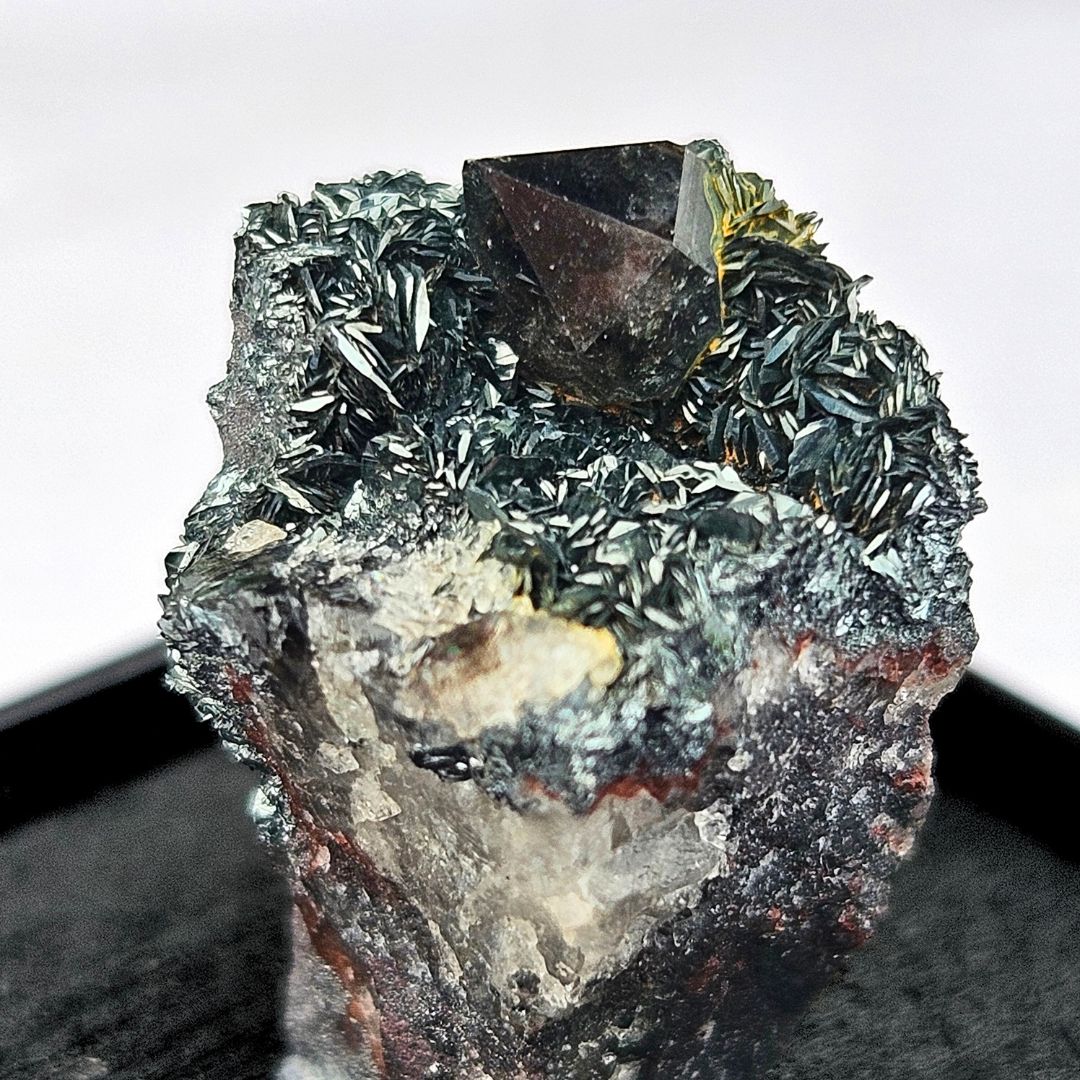 Smoky Quartz & Hematite Micro Specimen