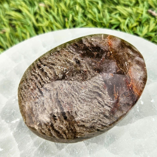 Thousand Layer Quartz (Lodolite) Palm Stone