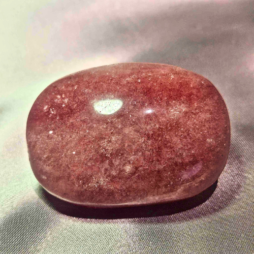 Strawberry Quartz Palm Stone