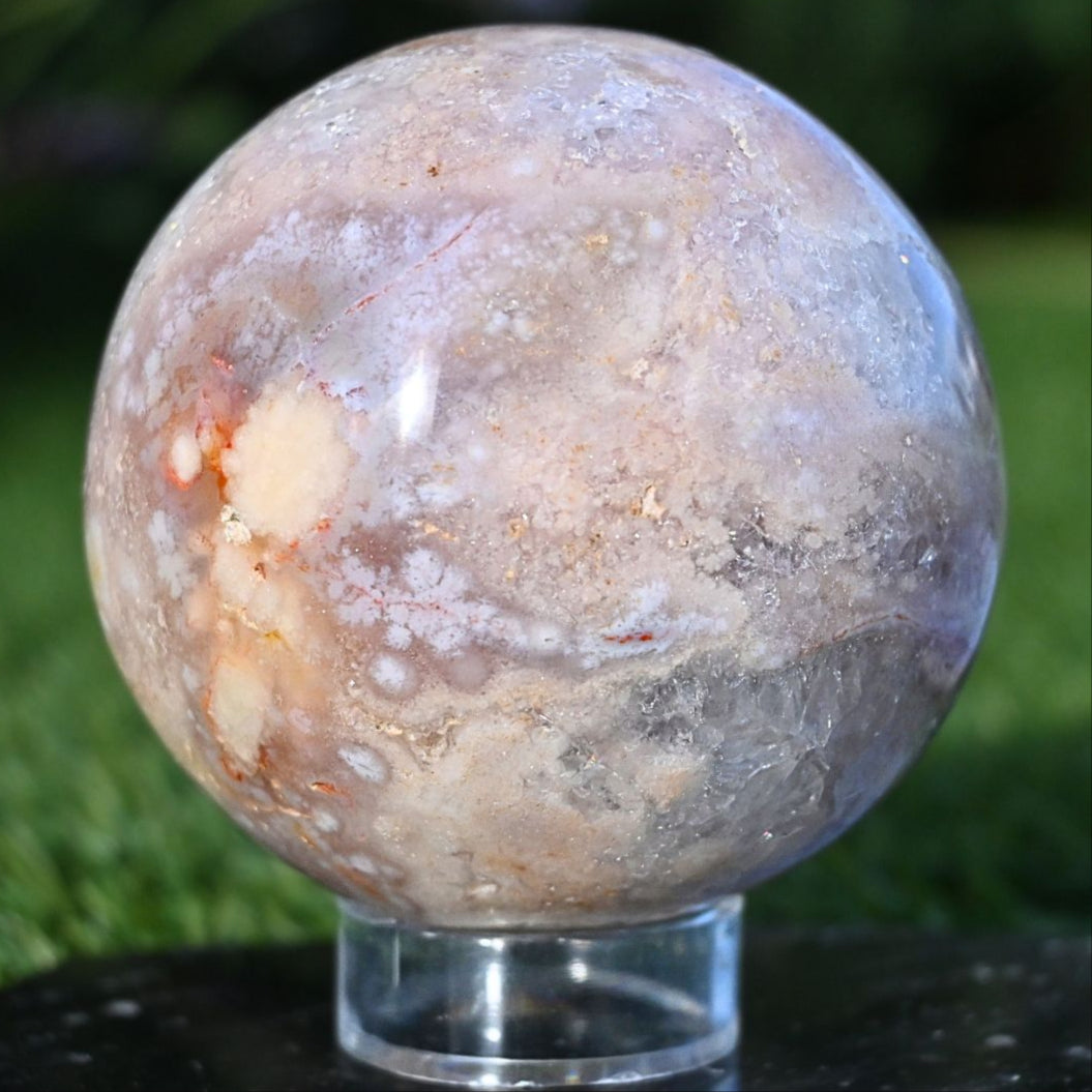 Pink Amethyst Druzy Sphere - 470g, 7cm