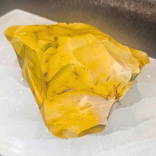 Yellow Mookaite Raw with Druzy - WA