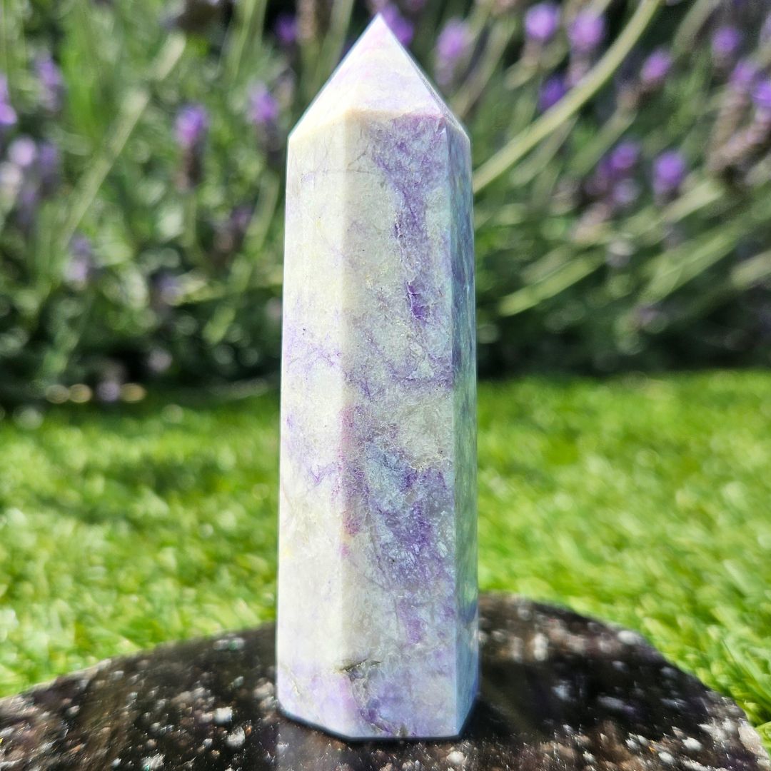 Lepidolite Crystal Tower
