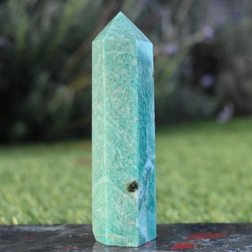Amazonite & Black Tourmaline Tower