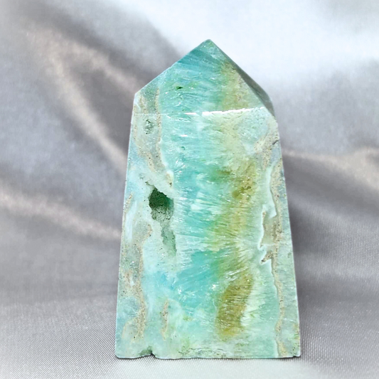 Blue Aragonite Tower Point