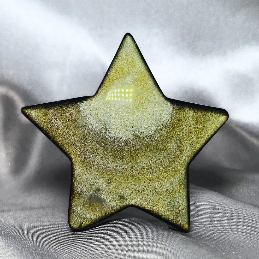 Gold Sheen Obsidian Star