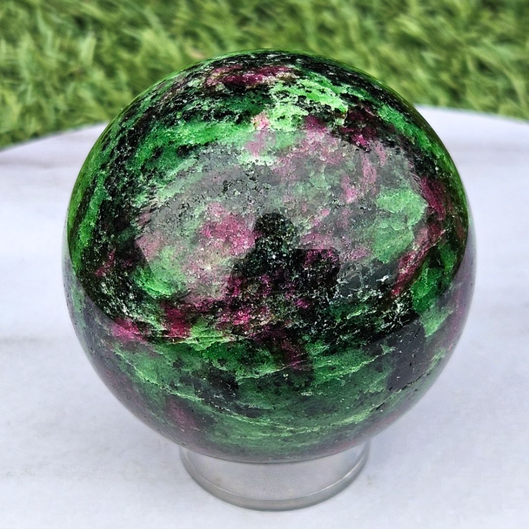 Ruby in Zoisite Sphere