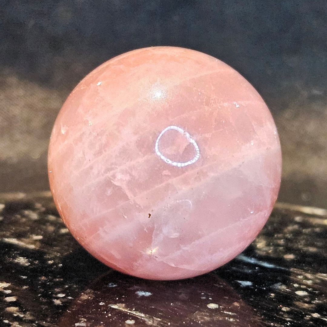Rose Quartz Sphere 3cm - Free standing