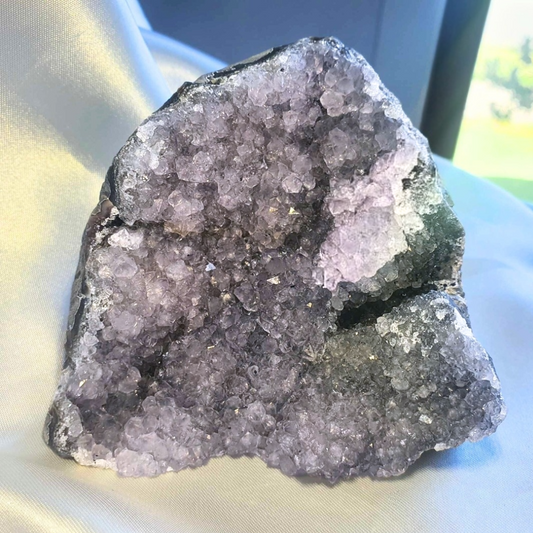 Large Purple & Black Amethyst Cluster - 402g