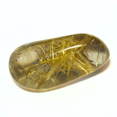 High Grade Golden Rutilated Quartz Pebble 1 - (Case Included)