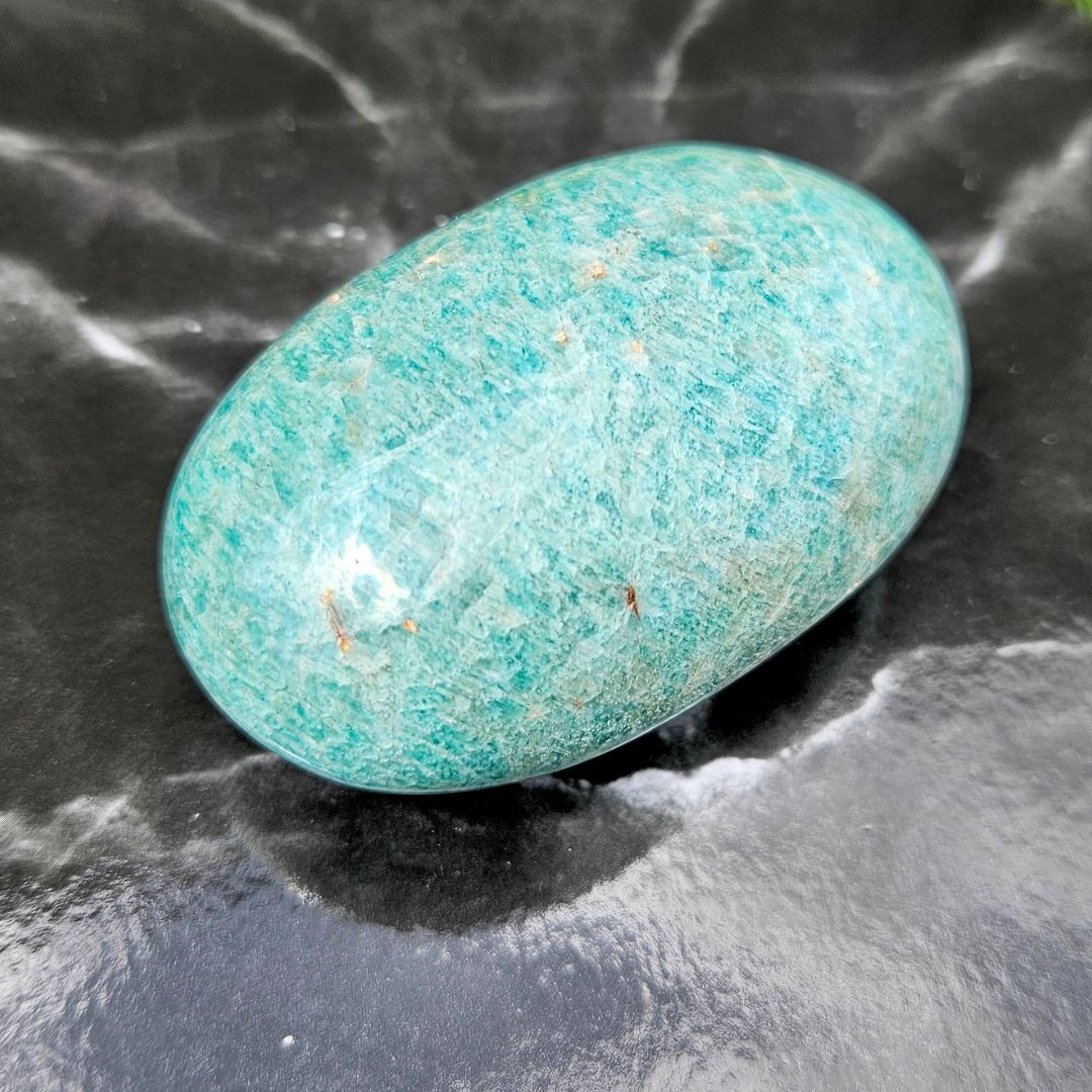 Amazonite Crystal Palm Stone