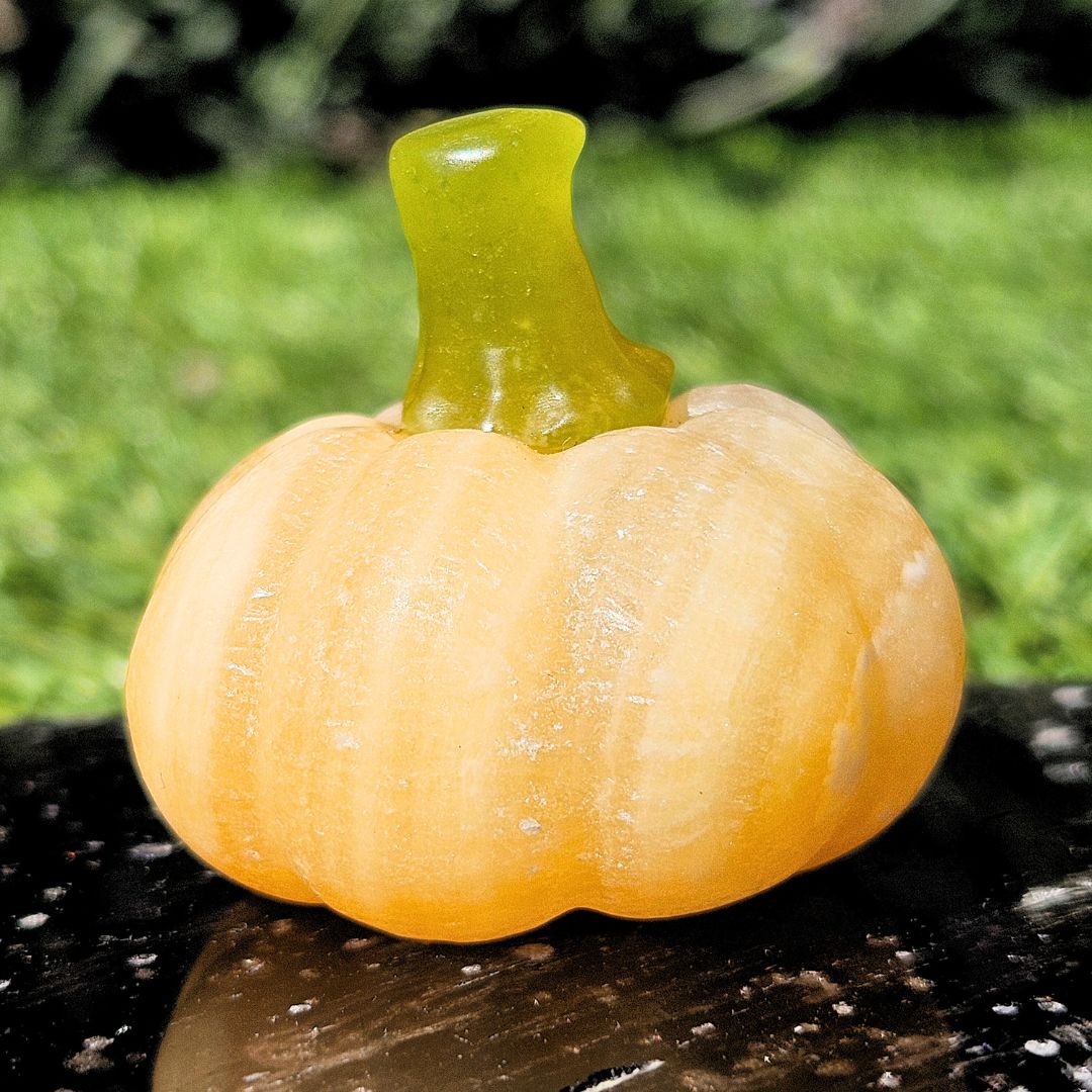 Yellow Calcite Pumpkin Carving