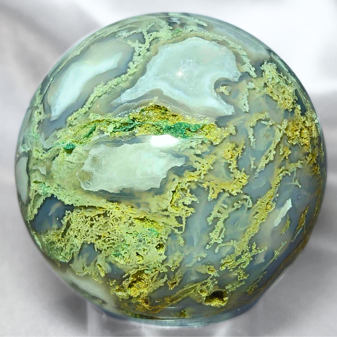 Moss Agate Sphere - 5.5cm