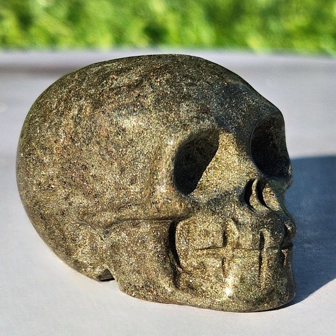 Pyrite Mini Skull