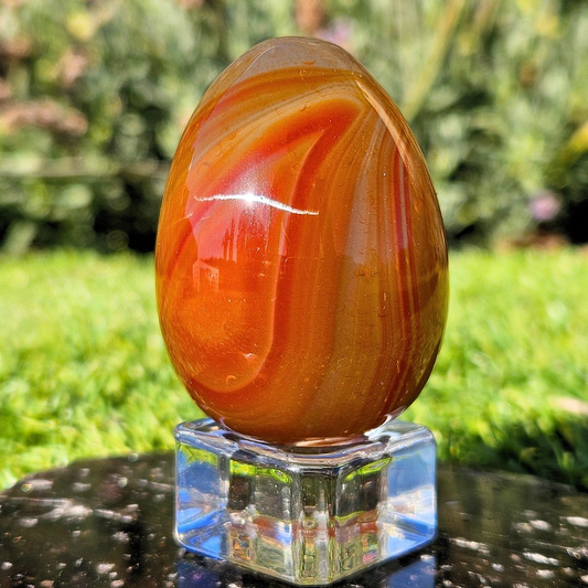 Carnelian Agate Egg
